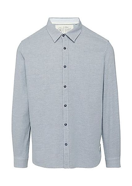 s.Oliver Langarmhemd Regular Fit: Baumwollhemd mit günstig online kaufen