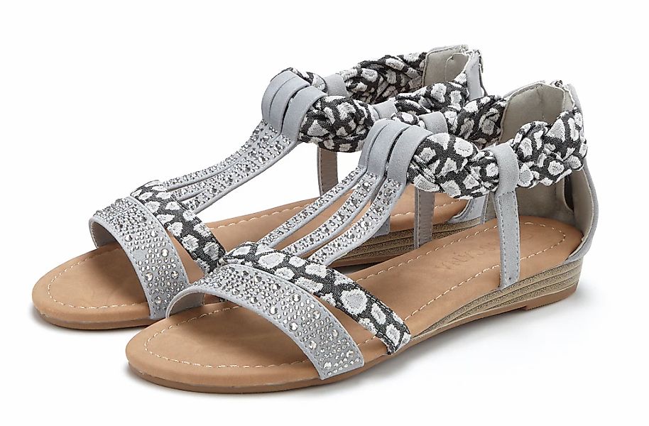 LASCANA Sandale "Sommerschuh, Sandalette," mit Verzierung und kleinem Keila günstig online kaufen