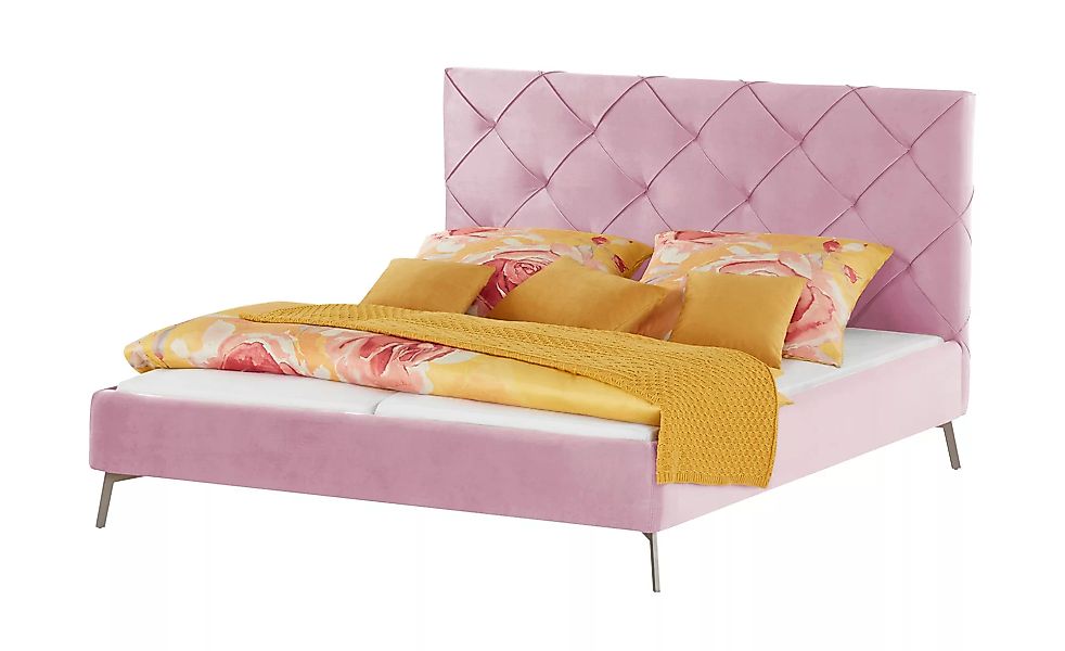 pop Polsterbettgestell  Sixty - rosa/pink - 154 cm - 122 cm - Betten > Dopp günstig online kaufen
