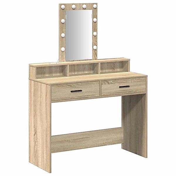 vidaXL Schminktisch mit Speicher Braun 100 x 41 x 140 cm Holzwerkstoff 8651 günstig online kaufen