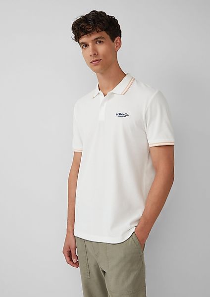 s.Oliver Kurzarmshirt Piqué-Poloshirt mit Kontrastdetails und günstig online kaufen