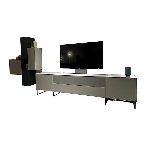 WK WOHNEN Anbauschrank Wohnwand WK 419 Intono Lack 494 Matt Canagrau Und 43 günstig online kaufen