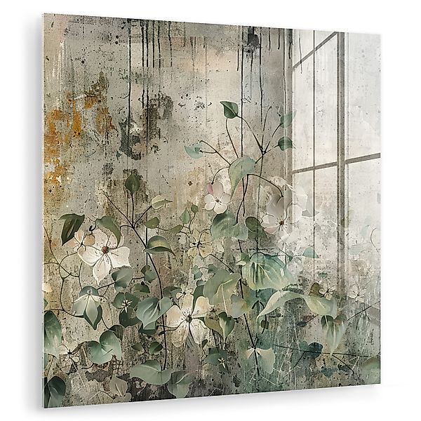 MuchoWow Acrylglasbild Blumen - Blätter - günstig online kaufen