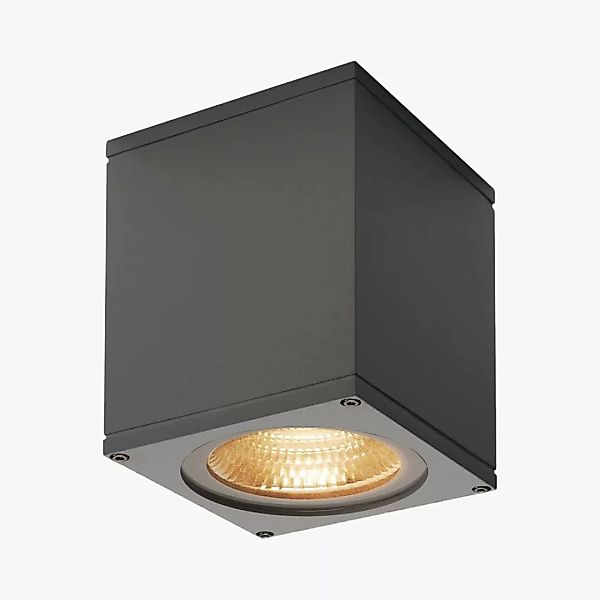 LED Wandleuchte Big Theo, IP44, schwarz, LED 1 x 17,5 W günstig online kaufen