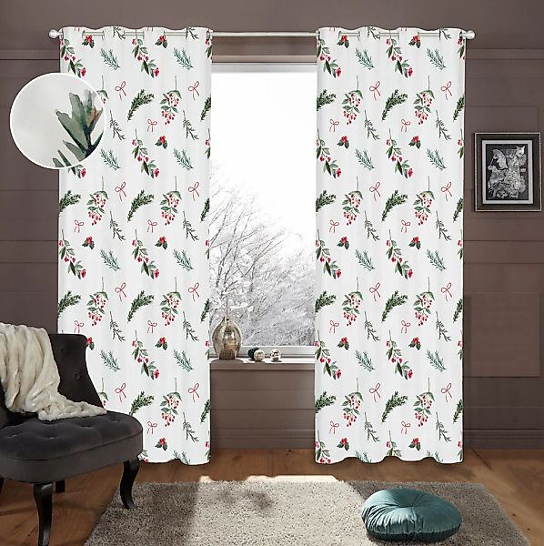 my home Gardine "Joy" Ösen 1 Stk. tlg. günstig online kaufen