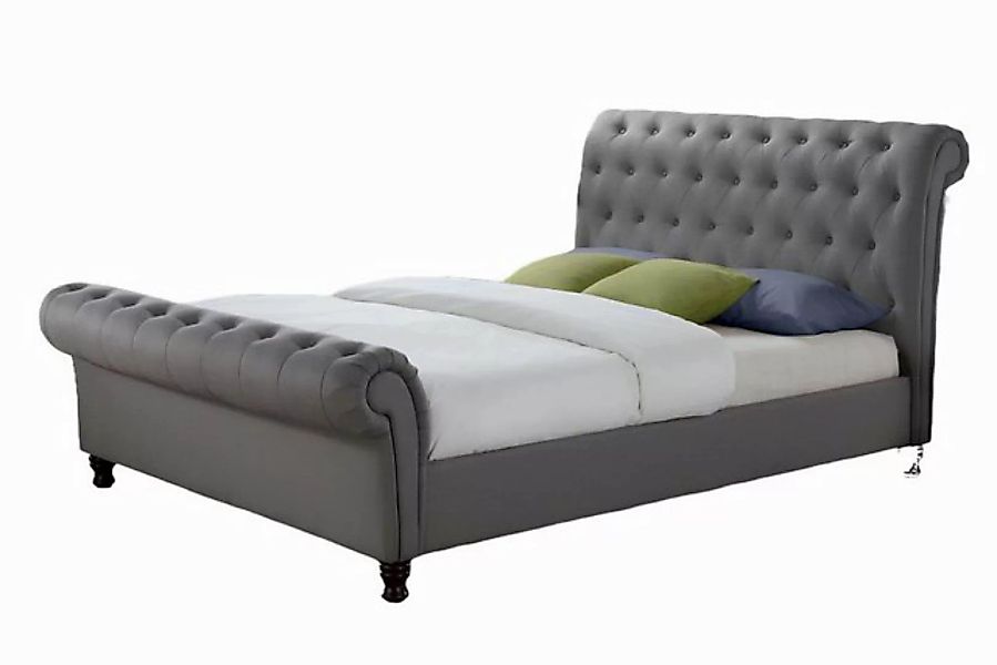 Xlmoebel Bett Traditionelles Design Bett mit Polsterung aus Stoff 140x200cm günstig online kaufen