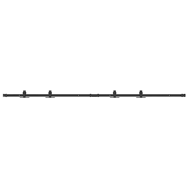 vidaXL Schiebetürbeschlag Set für Schranktüren 200 cm Karbonstahl 4009676 günstig online kaufen