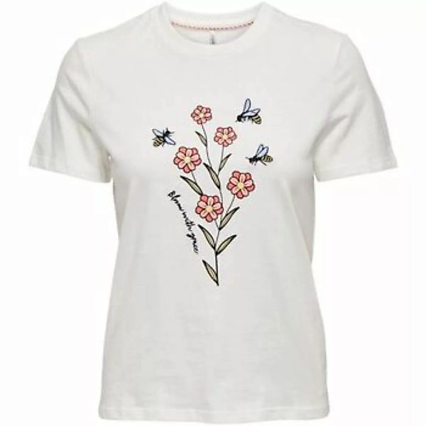 Only  T-Shirts & Poloshirts 15288293 LETTA T--CLOUD DANCER/BLOOM günstig online kaufen