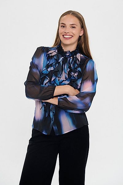 Saint Tropez Rüschenbluse LiljaSZ Crinkle LS Shirt Regular fit, Chiffon, Rü günstig online kaufen