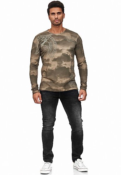Rusty Neal Langarmshirt, mit eindrucksvollem Print günstig online kaufen