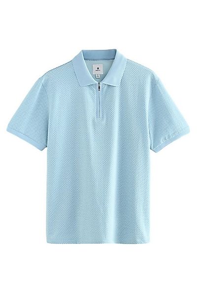 Next Poloshirt Polohemd mit 1/4-Reißverschluss und Muster (1-tlg) günstig online kaufen