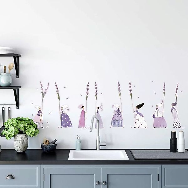 Wall-Art Wandtattoo »Lavendel Fee Blumen Aufkleber«, (1 St.) günstig online kaufen