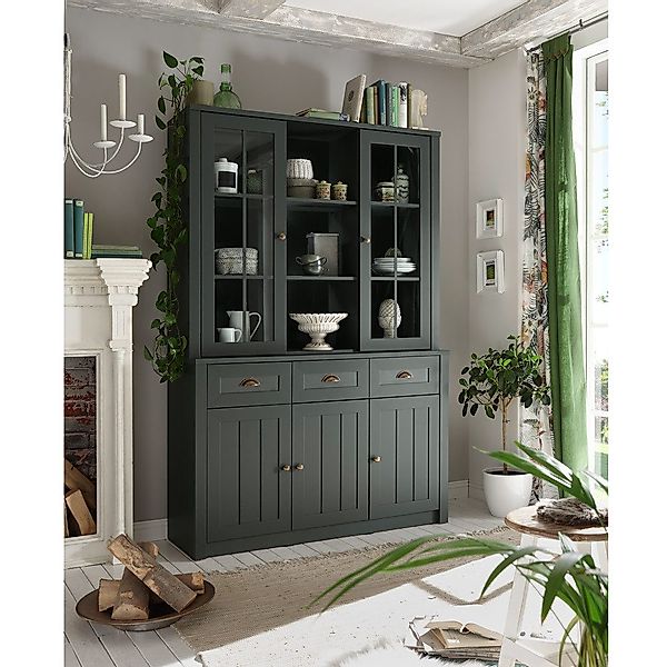 Lomadox Buffet ATHEN-61 Buffetschrank Schrankvitrine Küchenbuffet günstig online kaufen