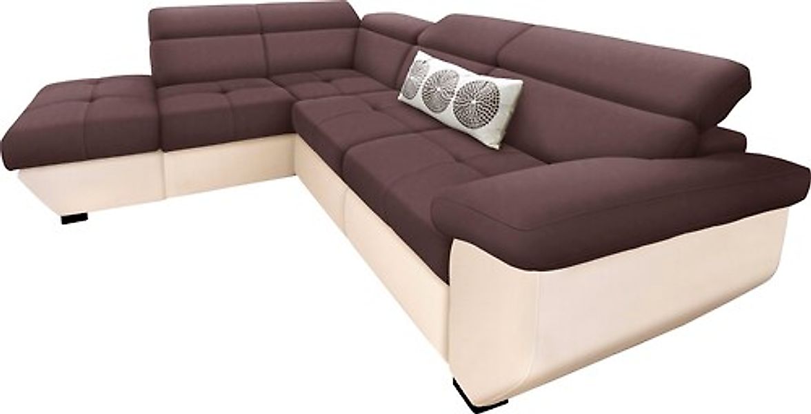 COTTA Ecksofa »Speedway L-Form« mit Kopfteilverstellung, wahlweise mit Bett günstig online kaufen