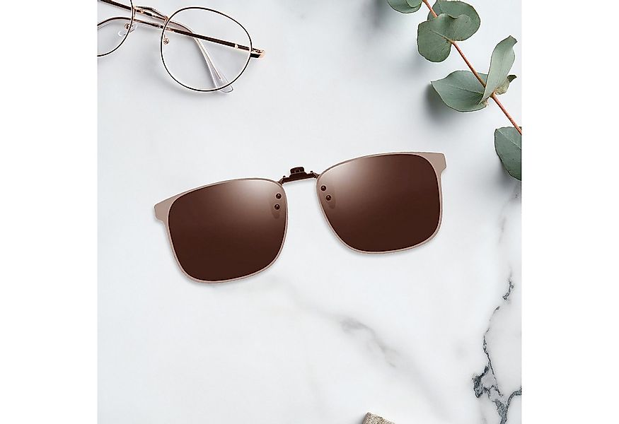REDOM Sonnenbrille Polarisierte Clip-On Sonnenbrillen Schutz Aufsatzbrille günstig online kaufen