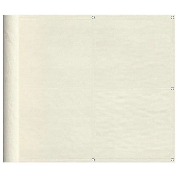 vidaXL Balkon-Sichtschutz Creme 90x1000 cm 100 % Polyester-Oxford 4000202 günstig online kaufen