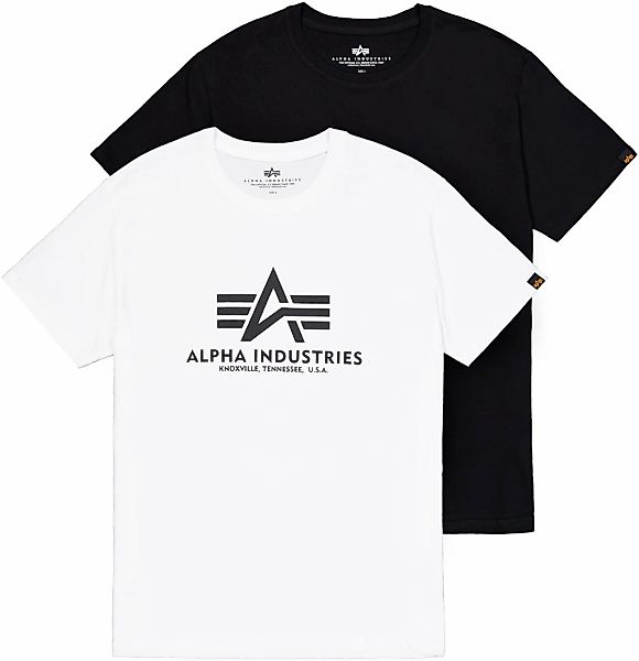 Alpha Industries Rundhalsshirt "Basic T 2 Pack" Set, 2 Stk. tlg. günstig online kaufen