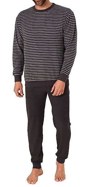 Trend by Normann Pyjama Herren Frottee Schlafanzug mit Bündchen in Streifen günstig online kaufen