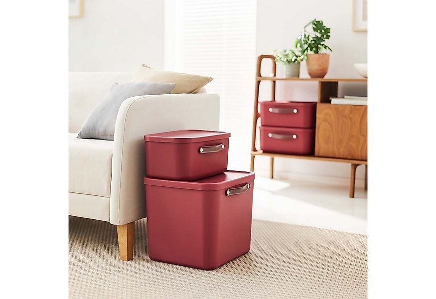 ROTHO Stapelbox 2er-Set Kiste mit Deckel Maloja 12l (Aufbewahrungsset, 2er- günstig online kaufen