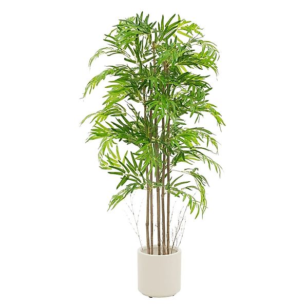 ML-Design Künstlicher Bambus 150 cm Groß mit Echtholzstamm Outdoor günstig online kaufen