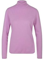 Rollkragen-Pullover aus Schurwolle und Kaschmir Peter Hahn lila günstig online kaufen