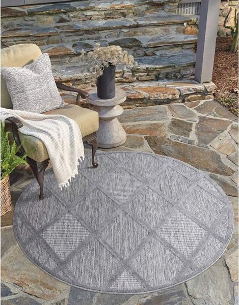 Carpet City Teppich "In-& Outdoorteppich Santorini 457, 3D-Effekt, Raute-Lo günstig online kaufen