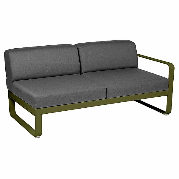 Bellevie Lounge 2-Sitzer Modul D3 Pesto A3 Graphitgrau Rechts günstig online kaufen