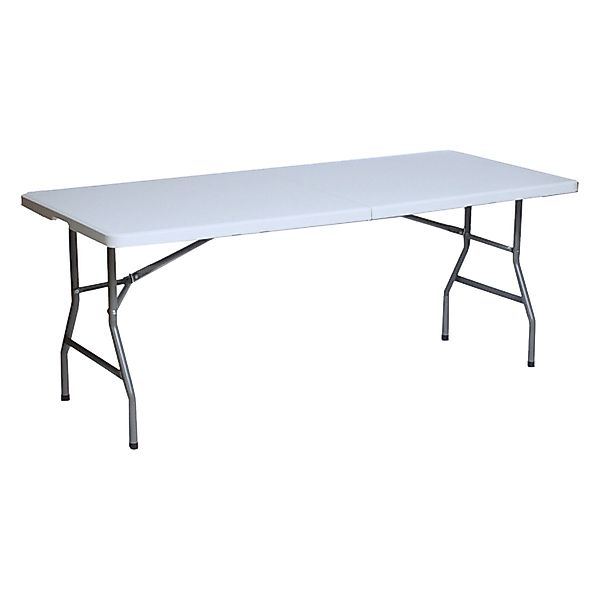 TRUTZHOLM Klapptisch 180x75x74 cm Kunststoff Stahl Gartentisch günstig online kaufen