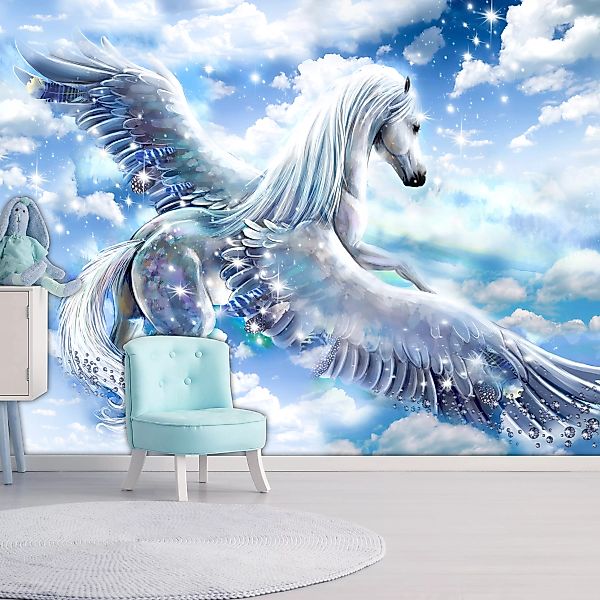 Selbstklebende Fototapete - Pegasus (blue) günstig online kaufen