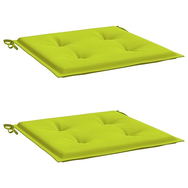 vidaXL Sitzauflage Gartenstuhl-Kissen 2 Stk. Knallgrün günstig online kaufen