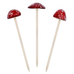 Spetebo Dekofigur Steingut Deko Pilz 3er günstig online kaufen