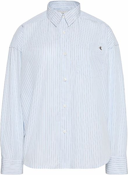 Calvin Klein Jeans Hemdbluse "COTTON POPLIN CROPPED" Regular fit mit normal günstig online kaufen