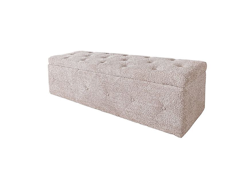 riess-ambiente Bettbank EXTRAVAGANCIA 140cm champagner greige · Stauraumban günstig online kaufen