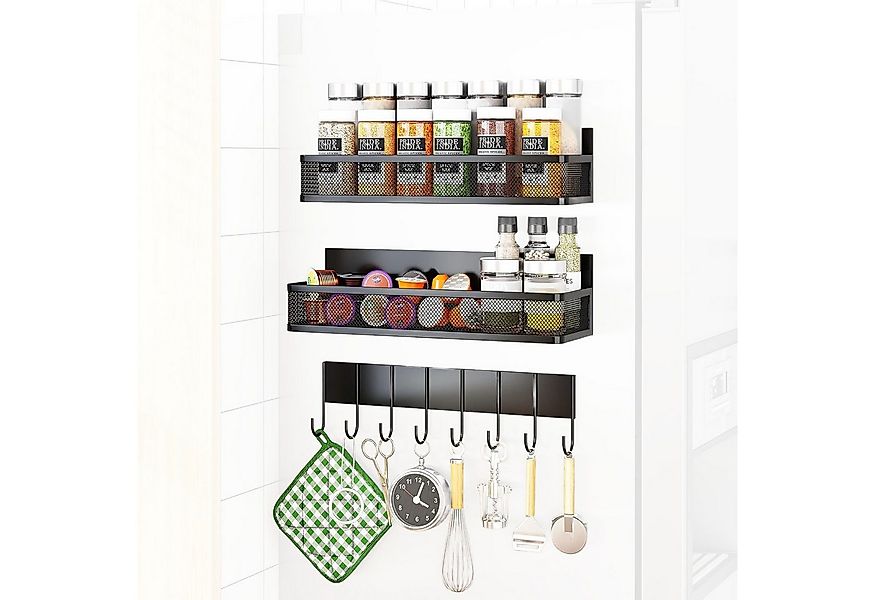 SURFOU Gewürzregal 3 Stück Magnetisches Regal Gewürzregal für Kühlschrank O günstig online kaufen