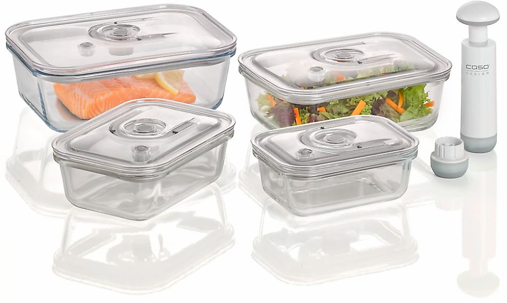 Caso Vakuumbehälter "1197 VacuBoxx" Set, VacuBoxx 4er Set eckig;inkl. Adapt günstig online kaufen