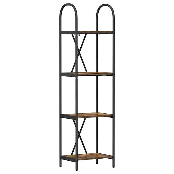 vidaXL Bücherregal Geräucherte Eiche 40 x 30 x 146 cm Holzwerkstoff 879931 günstig online kaufen