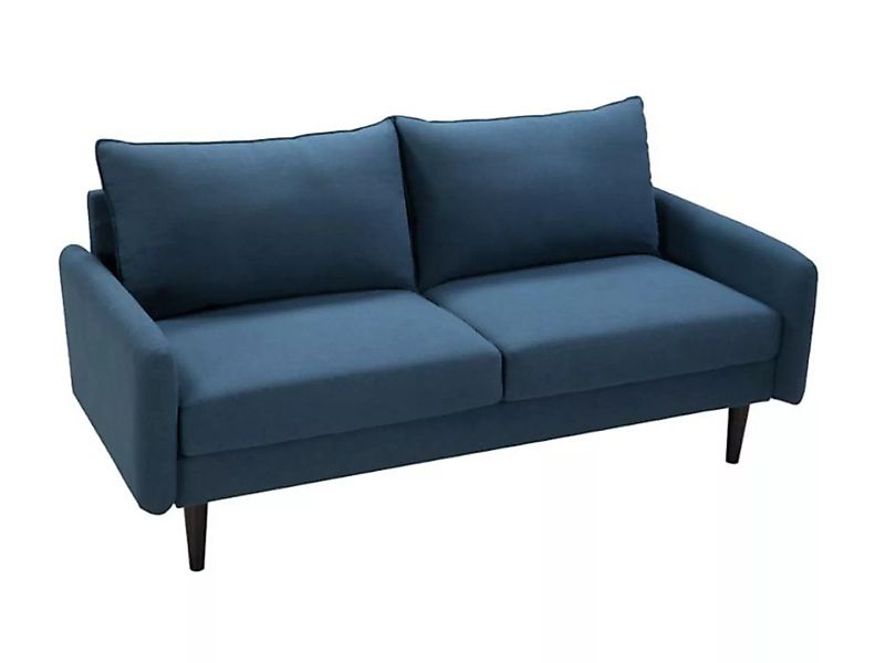Sofa 3-Sitzer - Stoff - Blau - HALIA günstig online kaufen