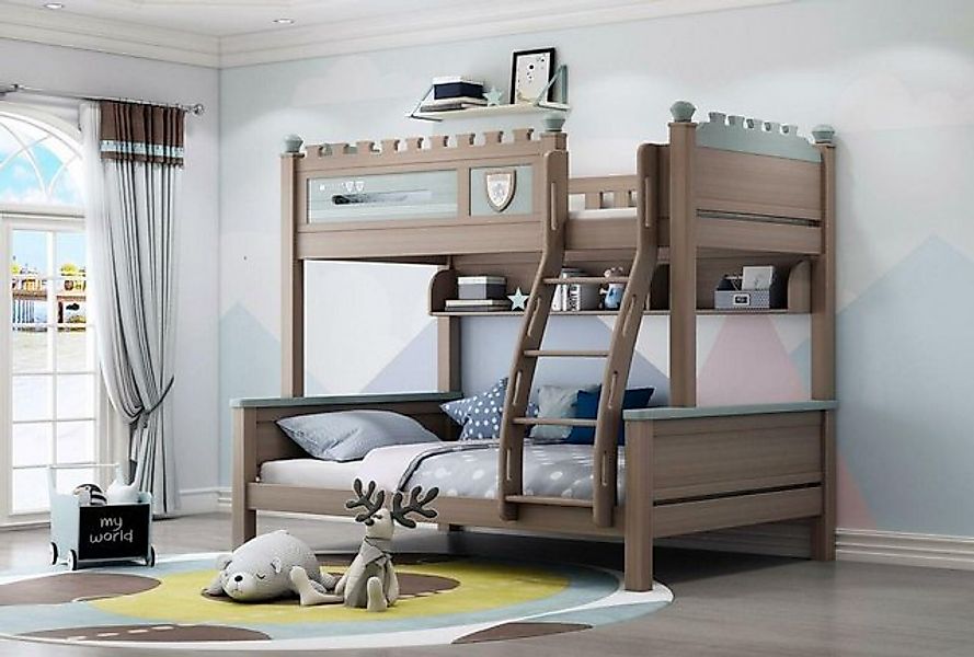JVmoebel Etagenbett Hochbett Kinderbett Hochbetten Kiefer Holz Kinder Zimme günstig online kaufen