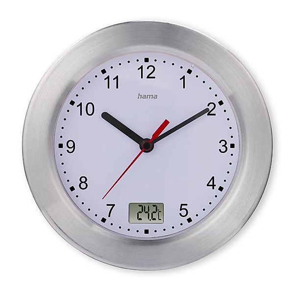 Hama Badezimmeruhr Wanduhr "Mauritius", ohne Ticken, günstig online kaufen