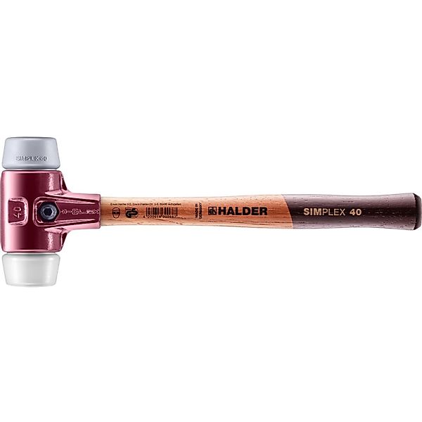 Halder Simplex Schonhammer Ø 40 mm TPE-mid Grau   Superplastik mit Tempergu günstig online kaufen