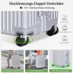 Coolhut Handgepäck-Trolley Reisekoffer Hartschalen-Koffer Alu-Rahmen mit günstig online kaufen