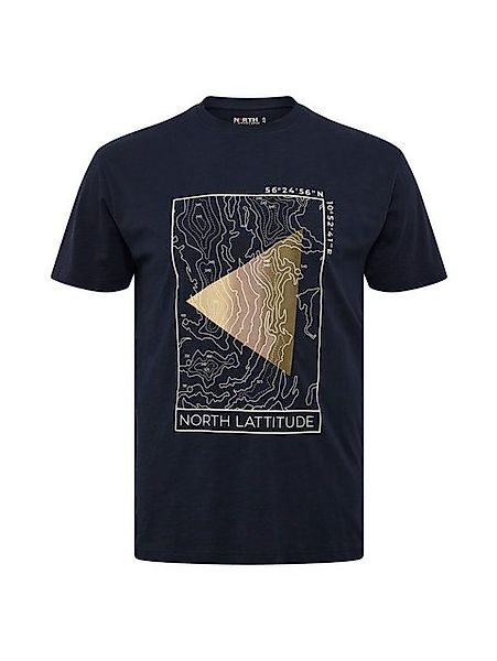 north 56 4 Print-Shirt Printed T-Shirt von North Latitude bis 10XL, blau günstig online kaufen