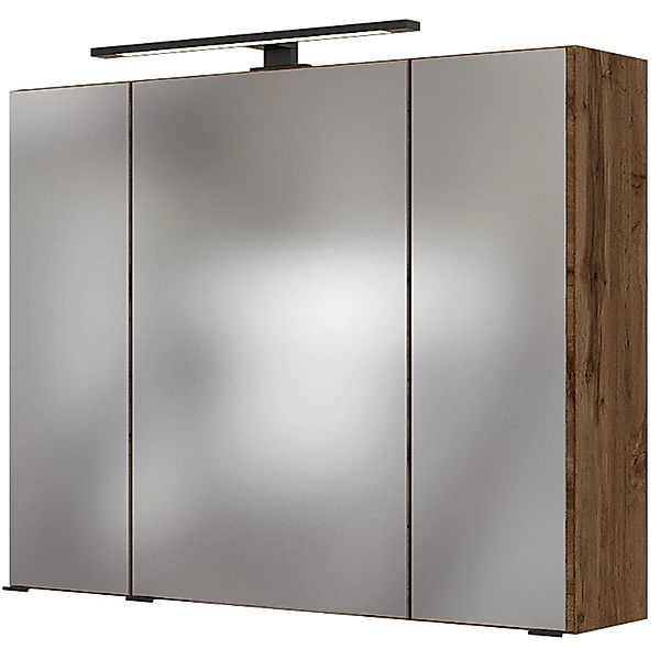 Held Möbel 3D-Spiegelschrank Rom 80 cm Wotaneiche günstig online kaufen