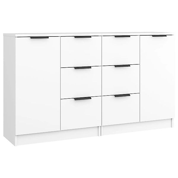 vidaXL Sideboards 2 Stk Weiß 60x30x70 cm Holzwerkstoff 3115788 günstig online kaufen