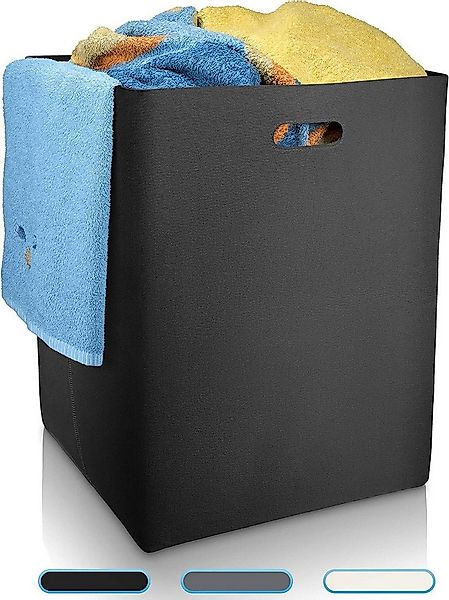 Fit Guru Wäschekorb Klappbarer XXL Wäschekorb mit Griffen groß - 120L (Wäsc günstig online kaufen