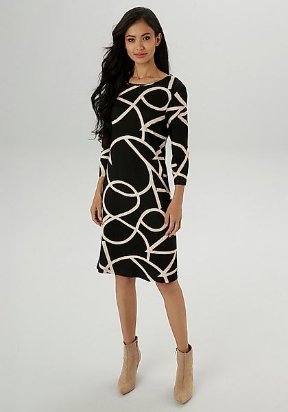Aniston SELECTED Jerseykleid mit stilvollem Allover-Muster günstig online kaufen