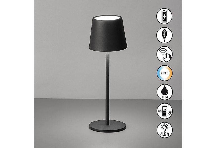 easy! BY FHL Außen-Tischleuchte Roxi, Dimmfunktion, Farbsteuerung, USB-Lade günstig online kaufen