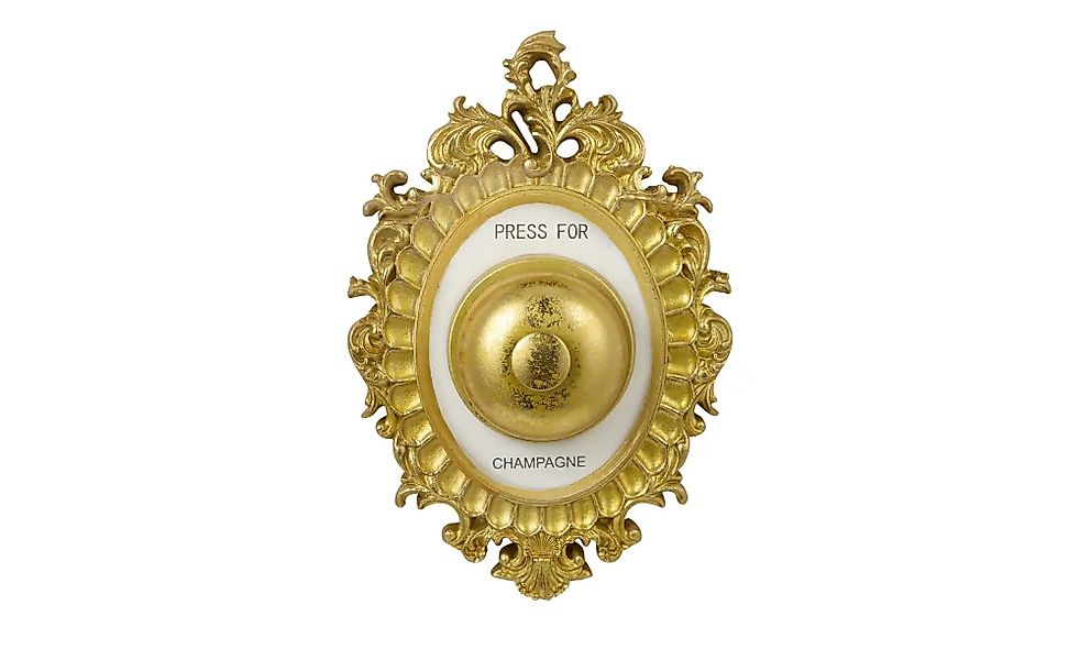 Wandobjekt "Press for champagne"   ¦ gold ¦ Kunststoff ¦ Maße (cm): B: 14 H günstig online kaufen