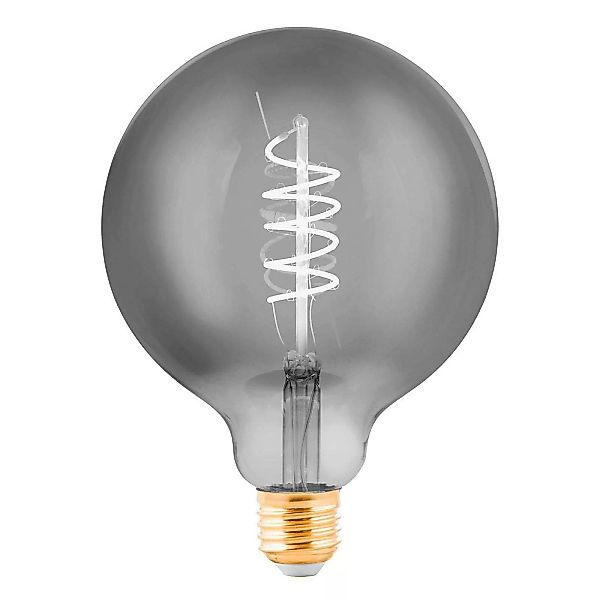 LED-Globe E27 G125 4W Filament schwarz-transparent günstig online kaufen