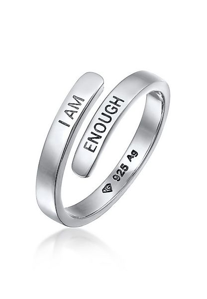 Elli Fingerring Wickelring 925 Sterling Silber I AM ENOUGH günstig online kaufen